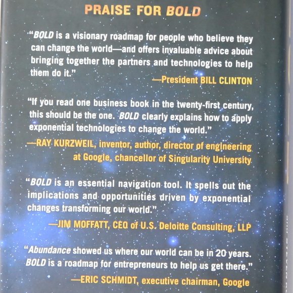 BOLD: How to go Big-Create Wealth & Impact the World Hardcover Book on Abundance - Picture 3 of 3